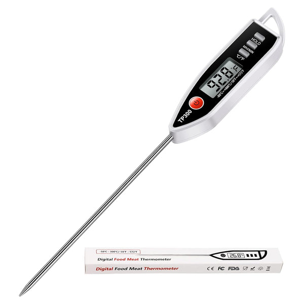 Meat Food Thermometer, Digital Candy Cooking Thermometer, Instant Read for BBQ Grill, Oil, Milk, Bath Water, Deep Fry