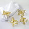 Butterfly Napkin Ring Set of 6, Metal Napkin Rings for Dinner Table Decor - Wedding Birthday Valentine's Day