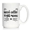 Need Coffee Right Meow Funny Cat Themed Coffee Mug, Large 15oz White Ceramic Gift & Decor
