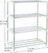 4-Tier Small Shoe Rack, Stackable Lightweight Shoe Shelf Storage Organizer for Entryway, Hallway, Closet (Green)