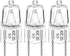 GE Microwave Replacements, 20W Halogen Lamp Bulb, Replaces WB25X10019, Pack of 3