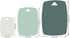 Kitchen Plastic Cutting Board Set of 3, Professional Multi Color Chopping Boards Sets,Dishwasher Safe Cutting Boards for Fruit Meat Kitchen, Green by BALMYSPACE