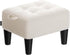 SONGMICS Foot Stool with Legs, Small Footstool Ottoman, Velvet Seat with Thick