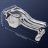 Heavy Duty Lemon Squeezer Manual Citrus Press, Premium Quality Juicer for Lemon Lime Orange Juice - Silver