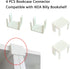 spansee 4 PCS Bookcase Connector Compatible with IKEA Billy Bookshelf, Bookshelf Aligner Shelf Straightener