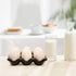 Flexzion Ceramic Egg Holder for Fridge, 6 Cups Egg Tray, Decorative Serving Dish for Kitchen Storage