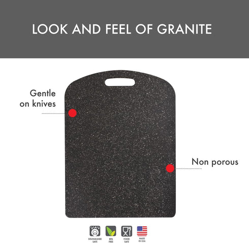 Dexas Decorator House SuperBoard Cutting Board, 12 by 16 inches, Heavy Granite