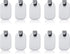 Self Adhesive Hook, 304 Stainless Steel Polished Wall Hooks for Clothes & Coat Storage Organizer (10 Pack)