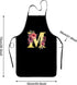 Monogrammed Gifts for Women, A-Z Initial Aprons for Cooking, Baking