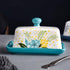 Countertop Wisenvoy Butter Dish Ceramic Butter Dish with Lid Butter Keeper Butter Dish with Lid for Flower Butter Crock