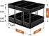 Mystozer 4.33''Wx10.62''Dx8.66''H, 3 Packs -2 Pull Out Spice Rack Organizer for Cabinet, Slide Out Spice Racks