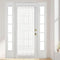 Aquazolax Elegant Solid Sheer Patio Door Curtain Panel, 54"x72" Voile Drapery, 1 Piece, Pure White for French Door