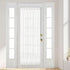 Aquazolax Elegant Solid Sheer Patio Door Curtain Panel, 54"x72" Voile Drapery, 1 Piece, Pure White for French Door