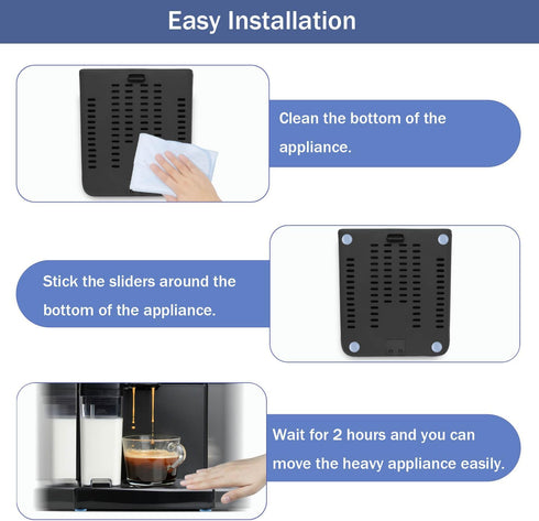 24Pcs Small Self-Adhesive Appliance Sliders, 3/4 for Heavy Kitchen Appliances, Smooth Slide on Countertop