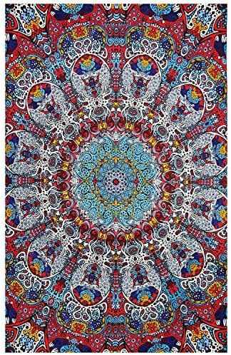 Sunshine Joy 3D Glow in the Dark Sunburst Tapestry Tablecloth Beach Sheet