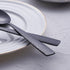 Matte Black Dinner Spoon Set of 6, FULLYWARE 8.0 inches Stainless Steel Black Silverware, Satin Finish