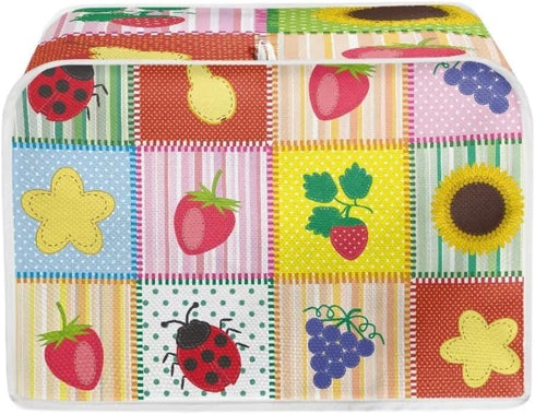 Pink Peony Toaster Cover 2 Slice Toaster Dust Cove Washable & Waterproof Small Appliance Cover for Kitchen Small Appliance,Gift for Women