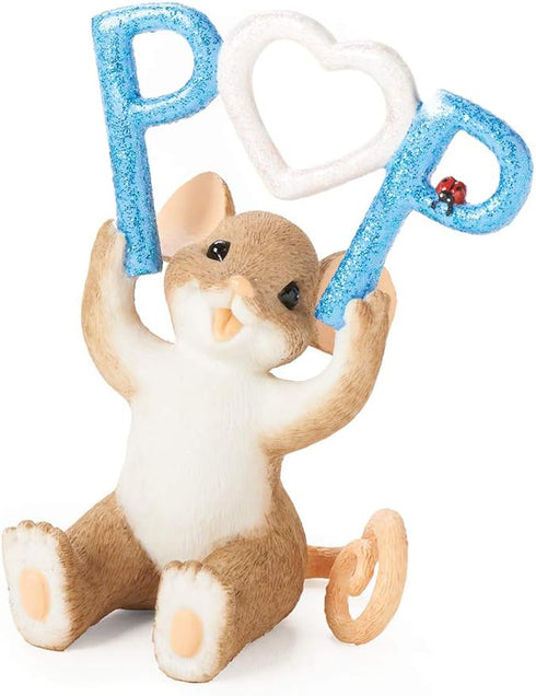 Roman Charming Tails Collection Pop Figure, 3.5"H, Cute Decorative Mouse Figurine, Resin and Stone Collectible