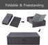 Underbed Storage Boxes for Bedding, Garment, Duvets, Blankets, Shoes, Folding Fabric Rigid Bins with Zip Lid, Washable