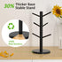 Wisuce Black Coffee Mug Tree, Bamboo Mug Holder for Countertop, Coffee Cup Stand Organizer