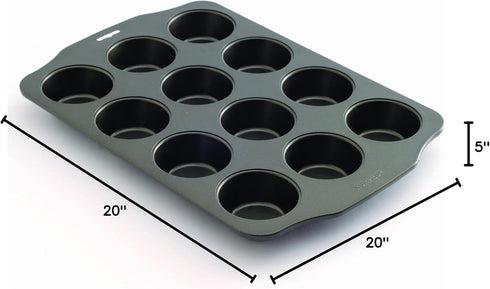 NORPRO Muffin Pan, 12 Count, 1 EA
