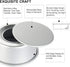 EXGOX 2 Pack 9-Inch Non-Stick Deep Aluminum Round Cake Pan with Removable Bottom for Wedding/Birthday/Christmas Baking