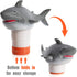XY-WQ Chlorine Floater, Floating Pool Chlorine Dispenser (Shark) for 1 and 3 Inch Tablets for Pools and Spas