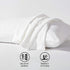HAPPYMOON Standard Microfiber Pillowcases Set of 2 with Zipper, Soft Brushed White Pillow Covers 20 x 26 Inches for