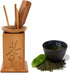Bamboo Gongfu Set of 6, Chinese Ceremony Accessories with Bucket, Spoon, Scoop, Clip, Tea Gift Set