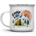 Camp Life Enamel Campfire Mug, 12oz Outdoor Coffee Cup, Mountain Nature Hiking Lover Gift