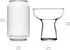 Set of 6 Libbey Stemless Margarita Glasses, 10.25 ounces, Classic Lightweight Fancy Glassware for Celebrations