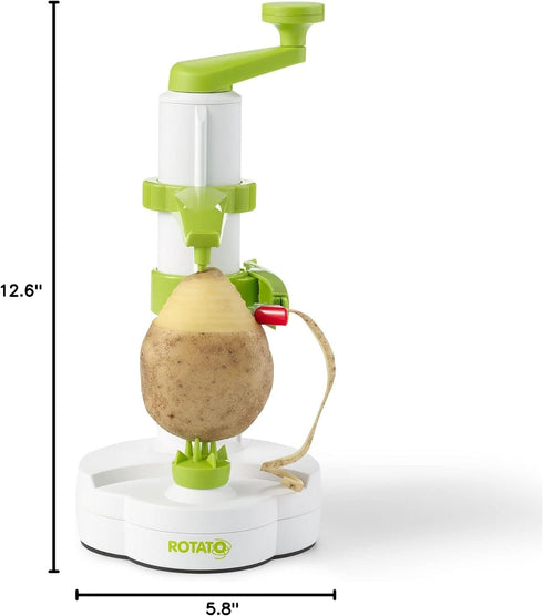 4 Starfrit Rotato Manual Peeler - Include Spare Blades and Thumb Knife - Peel in Seconds with one Easy Motion Potatoes