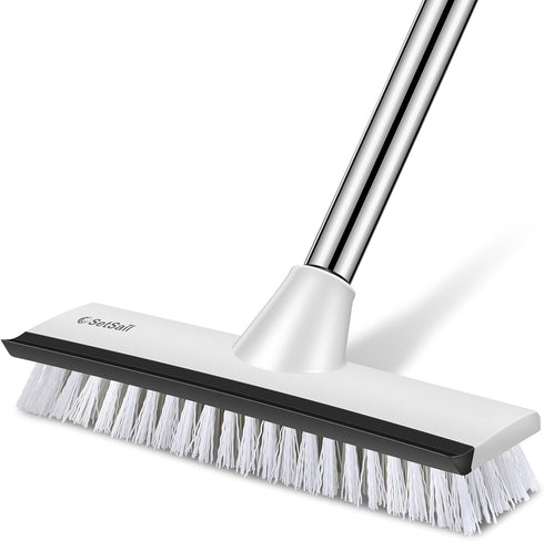 SetSail Floor Scrub Brush with 51-Inch Long Adjustable Handle 2 in 1
