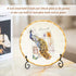 (4 Pack) 8" Black Iron Easel Display Stand for Photo Holder, Cookbooks, Plates, Tablets, Art