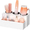 NIUBEE Hair Tool Organizer, Acrylic Blow Dryer and Styling Holder, Bathroom Countertop Storage Stand