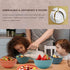 4 Pack Unbreakable 24 oz Cereal Bowls - Reusable Wheat Straw Fiber Lightweight, Dishwasher & Microwave Safe