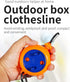 Portable Travel Clothesline Cord, Adjustable 33ft Camping Clothes Line with 20Pcs Windproof Clothespins