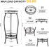 YHIJURS 27.1'', 2 Plant Stand Indoor Outdoor Tier Tall Metal Plant Stands, Heavy Duty Rustproof Corner Flower Potted