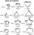 Mini Metal Cookie Cutters Set - 24 Pcs Geometric Shapes Stainless Steel Cookie Biscuit Cutters for Baking