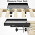 Foldable Bedside Shelf, Metal Clip-On Bed Tray Table for Bunk Bed & Dorm Beds, Dorm Room Essentials Organizer
