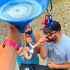 Beer Bong Tube and Funnel - with Valve, Optional Single or Double Header Y-Attachment, 5 Interchangeable Mouthpieces