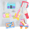 80s Disco Fever Fondant Silicone Tray, Boombox Microphone Radio Bass for Sugarcraft Cake Decorating, Cupcake Topper,