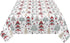 AGAYNA 60x104 Inch Christmas Tablecloth Rectangle Colorful Red Green Christmas Tree Table Cloth,Stain Resistance