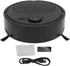 Fdit Robot Vacuum Cleaner, Mini Automatic Avoidance USB Charging Smart Sweeping Robot for Wooden Flooring (Black)
