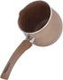 10cm Dia Nonstick Milk Pan, Aluminum Alloy Saucepan with Pour Spouts, Small Soup Pot