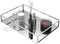 Clear Organizing Trays, Silver Mirror Tray for Room Decor, Exquisite Makeup, Jewelry, Vanity, Bathroom Storage Organizer