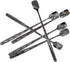 6 PCs Stainless Steel Mixing Spoon, Black Finish, 6-1/32 Inch Stirrer Spoon for Coffee, Ice Tea