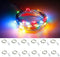 CYLAPEX 12 Pack Multicolor Fairy Lights String Battery Operated Fairy Lights Firefly Lights