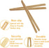 8 Pcs 7 Inch Bamboo Kitchen Utensil Tongs, Reusable Toast Tongs for Kimchi, Fruit, Tea