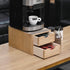 Drawer Holder for Coffee Brew - 2-Tier Kitchen Machine Stand Shelf, Coffee Station and Pod Capsule Storage Organizer